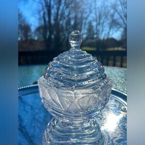 Elegant German Crystal Candy Dish